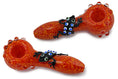 Cargar la imagen en la vista de la galería, Colorful Frog Glass Pipe by FC - view 8 | Buddy Brandz
