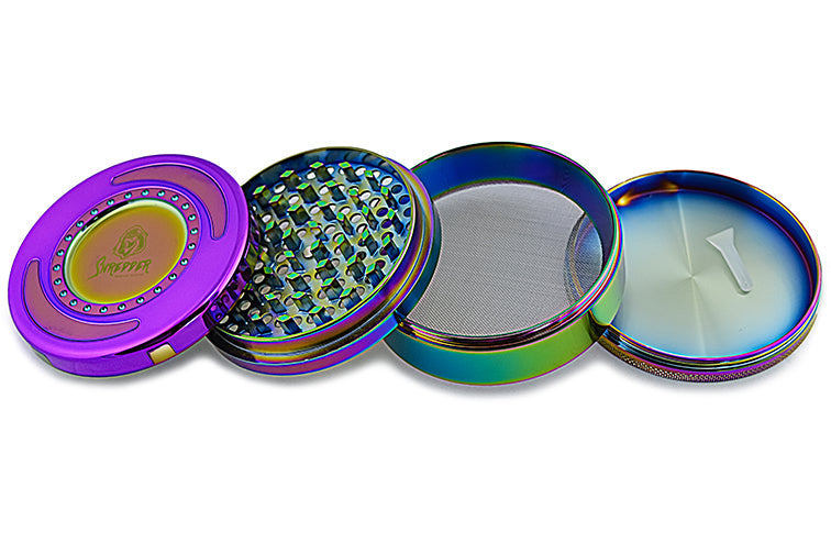 Shredder - Oversized Rainbow Grinder (4")(100mm) by Shredder - view 2 | Buddy Brandz