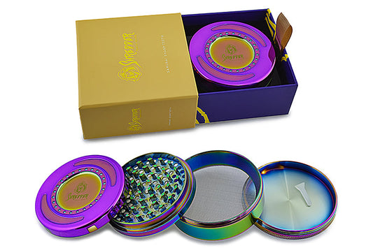 Shredder - Oversized Rainbow Grinder (4")(100mm) by Shredder | Buddy Brandz | Buddy Brandz