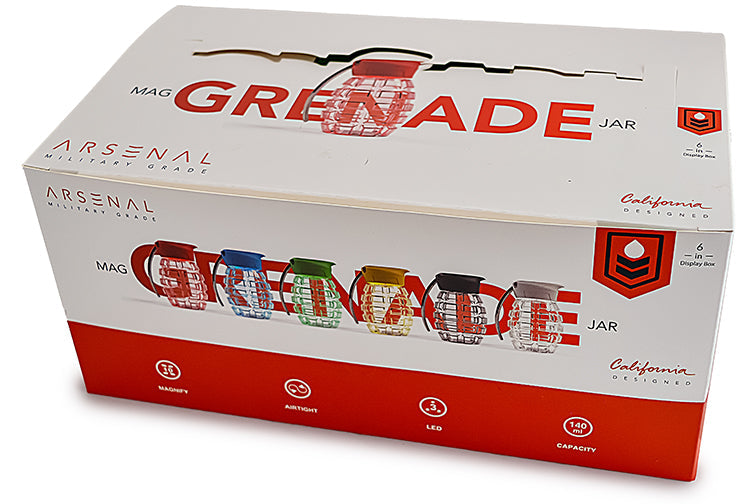 Grenade Magnifying Glass Jar with LED by BDD Wholesale - view 9 | Buddy Brandz