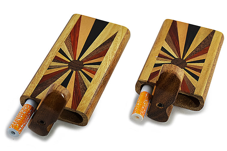 Horizon Swivel Wooden Dugout (2 sizes) by Nobilis | Buddy Brandz