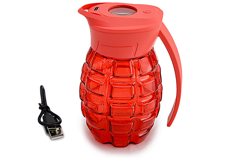 Grenade Magnifying Glass Jar with LED by BDD Wholesale - view 4 | Buddy Brandz