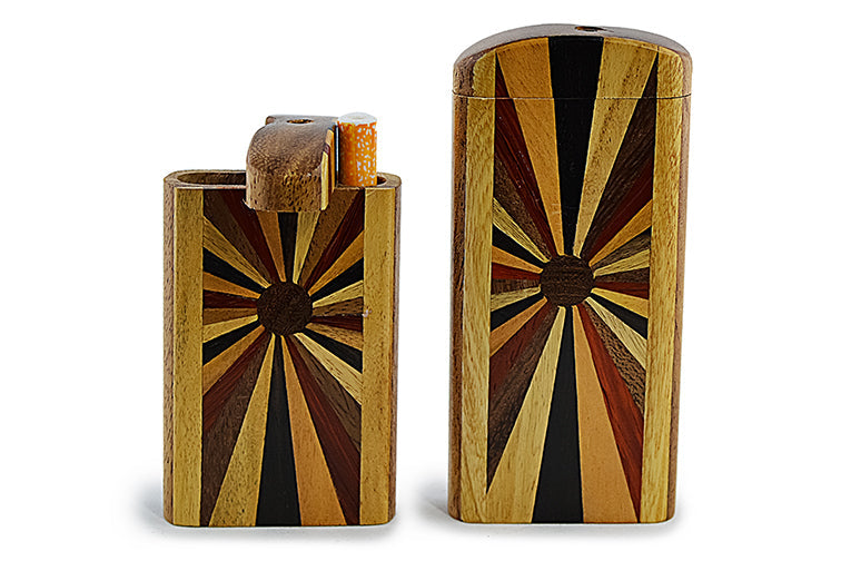 Horizon Swivel Wooden Dugout (2 sizes) by Nobilis - view 2 | Buddy Brandz