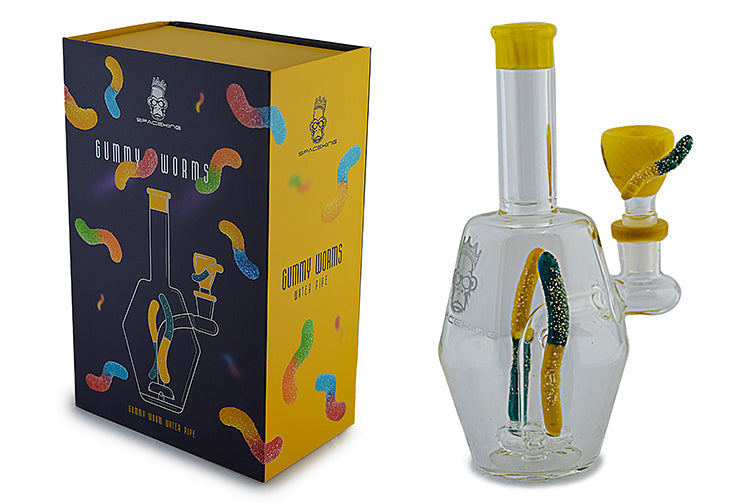 Space King Gummy Worms Water Pipe by Space King | Buddy Brandz