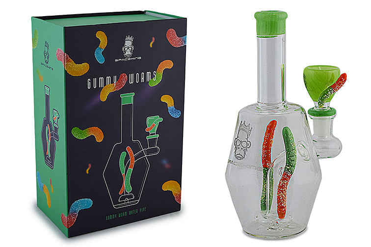 Space King Gummy Worms Water Pipe by Space King - view 11 | Buddy Brandz