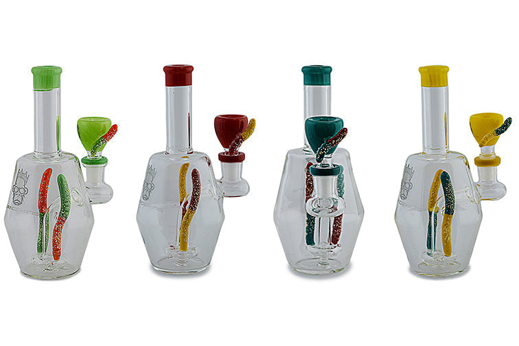 Space King Gummy Worms Water Pipe by Space King - view 4 | Buddy Brandz