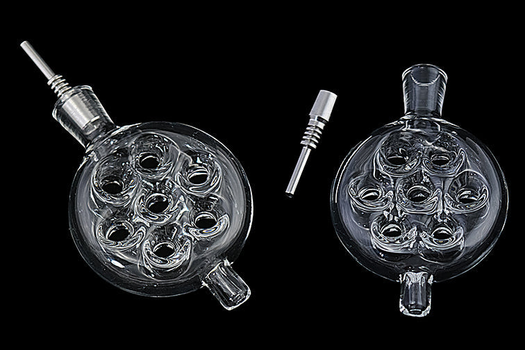 Clear Fab Egg Glass Honey Dab Straw by FC - view 3 | Buddy Brandz