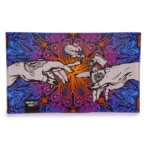 Puff & Pass Glass Tray - Blue by Puff & Pass | Buddy Brandz