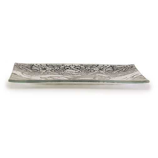 Puff & Pass Glass Tray - Gray by Puff & Pass - view 2 | Buddy Brandz