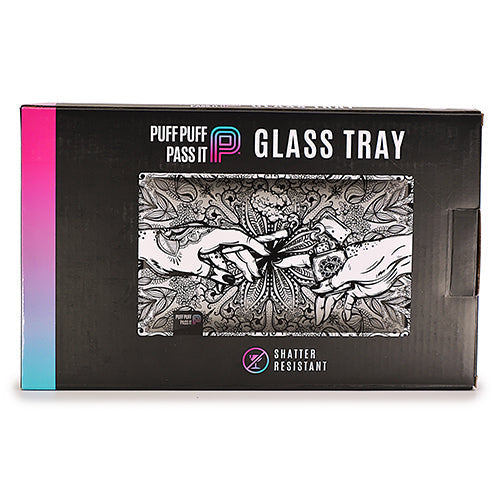 Puff & Pass Glass Tray - Gray by Puff & Pass - view 3 | Buddy Brandz