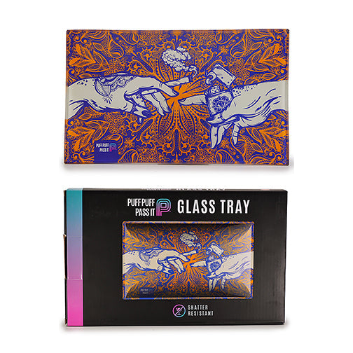Puff & Pass Glass Tray - Orange by Puff & Pass - view 3 | Buddy Brandz