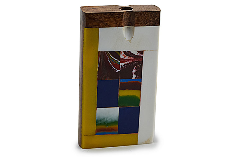 Handmade Wooden Abstract Tiles Dugout w/ One Hitter by India Art Collection - view 3 | Buddy Brandz