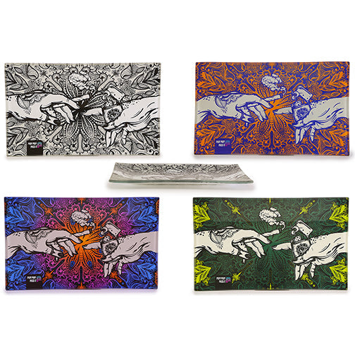 Puff & Pass Glass Tray - Orange by Puff & Pass - view 4 | Buddy Brandz
