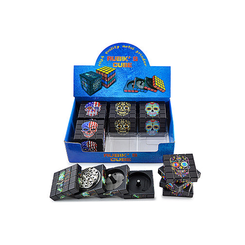 Novelty Grinder - Rubik Skull (2") by n/a | Buddy Brandz | Buddy Brandz