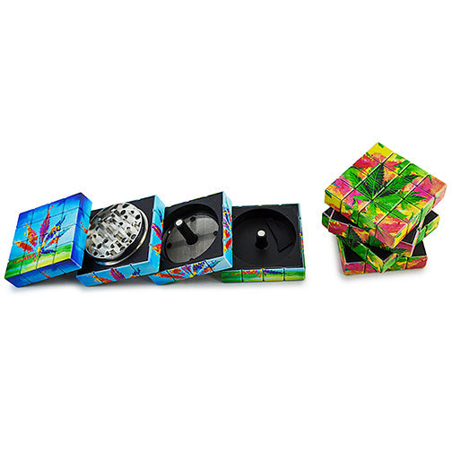Novelty Grinder - Rubik Leaf (2") by n/a | Buddy Brandz | Buddy Brandz