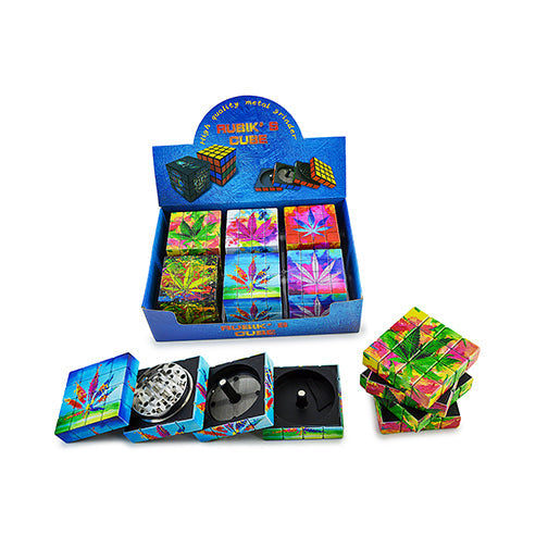 Novelty Grinder - Rubik Leaf (2") by n/a - view 2 | Buddy Brandz - alternate view | Buddy Brandz