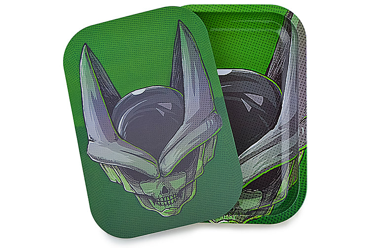 3D Holographic Metal Rolling Tray w/ Magnetic Lid (Design B6) by BDD Wholesale | Buddy Brandz