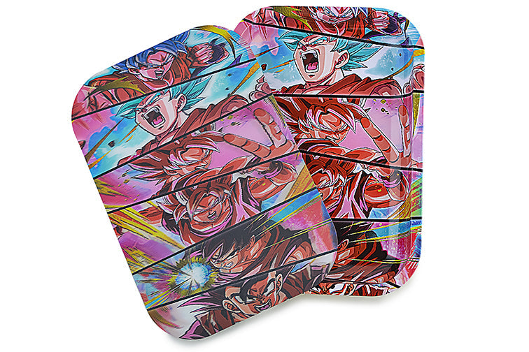 3D Holographic Metal Rolling Tray w/ Magnetic Lid (Design B61) by BDD Wholesale | Buddy Brandz