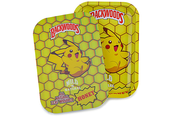 3D Holographic Metal Rolling Tray w/ Magnetic Lid (Design B2) by BDD Wholesale | Buddy Brandz