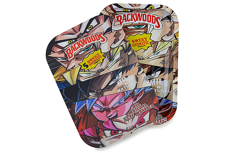 3D Holographic Metal Rolling Tray w/ Magnetic Lid (Design B60) by BDD Wholesale | Buddy Brandz