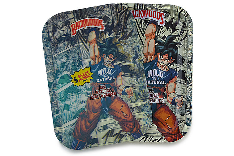 3D Holographic Metal Rolling Tray w/ Magnetic Lid (Design B29) by BDD Wholesale | Buddy Brandz
