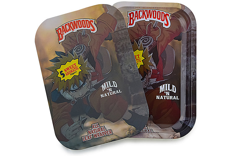 3D Holographic Metal Rolling Tray w/ Magnetic Lid (Design B40) by BDD Wholesale | Buddy Brandz