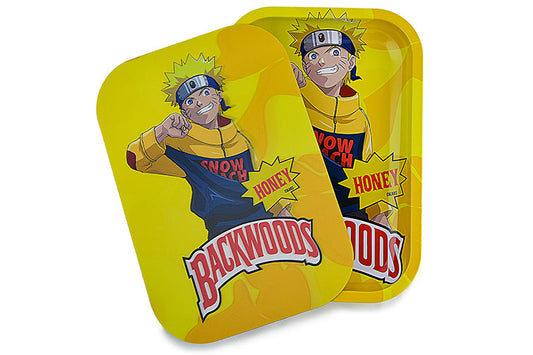 3D Holographic Metal Rolling Tray w/ Magnetic Lid (Design B18) by BDD Wholesale | Buddy Brandz | Buddy Brandz