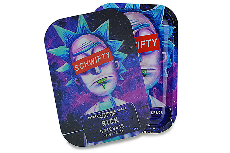3D Holographic Metal Rolling Tray w/ Magnetic Lid (Design B47) by BDD Wholesale | Buddy Brandz