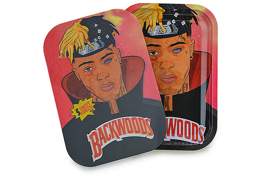 3D Holographic Metal Rolling Tray w/ Magnetic Lid (Design B56) by BDD Wholesale | Buddy Brandz | Buddy Brandz
