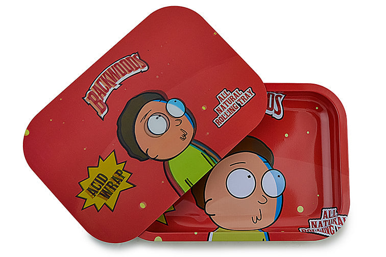 3D Holographic Metal Rolling Tray w/ Magnetic Lid (Design B58) by BDD Wholesale | Buddy Brandz