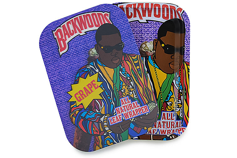 3D Holographic Metal Rolling Tray w/ Magnetic Lid (Design B7) by BDD Wholesale | Buddy Brandz