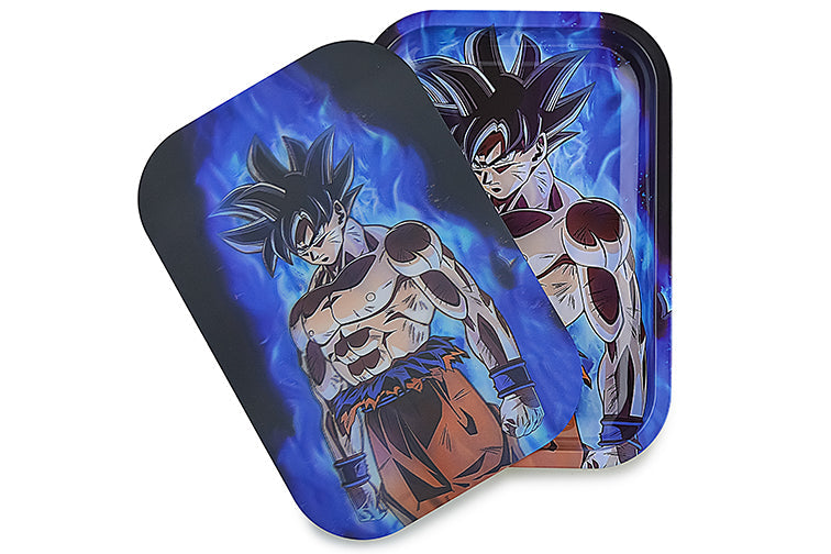 3D Holographic Metal Rolling Tray w/ Magnetic Lid (Design B57) by BDD Wholesale | Buddy Brandz