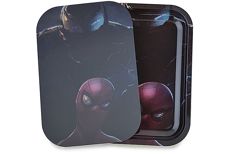 3D Holographic Metal Rolling Tray w/ Magnetic Lid (Design B16) by BDD Wholesale | Buddy Brandz
