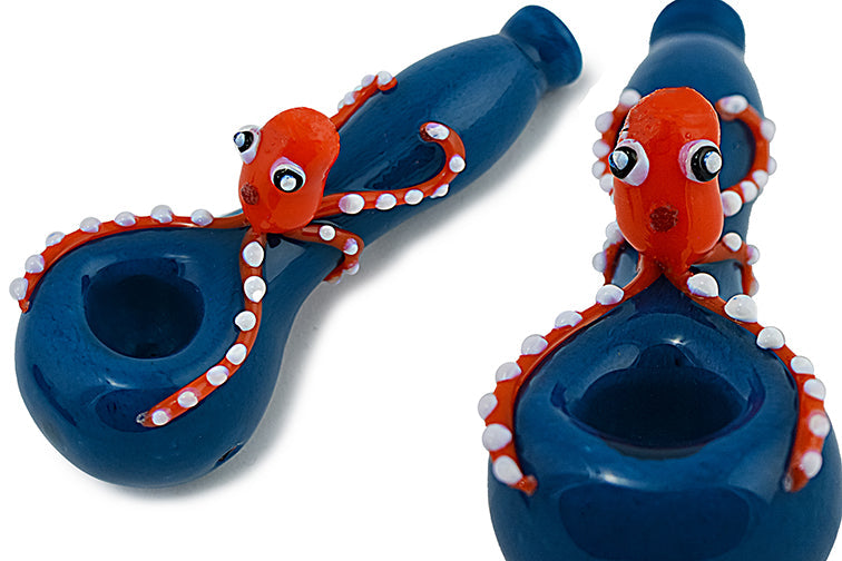 Colorful Octopus Glass Pipe by FC - view 6 | Buddy Brandz