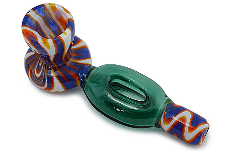 Wig Wag Barrel Tube Glass Pipe by FC - view 2 | Buddy Brandz
