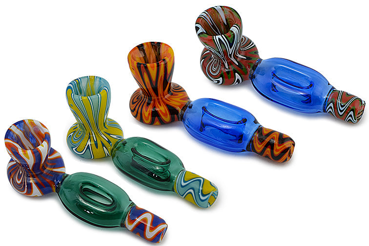 Wig Wag Barrel Tube Glass Pipe by FC | Buddy Brandz