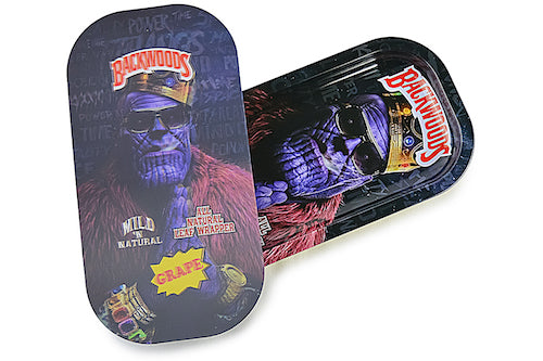 Slim 3D Holographic Metal Rolling Tray w/ Magnetic Lid by BDD Wholesale | Buddy Brandz