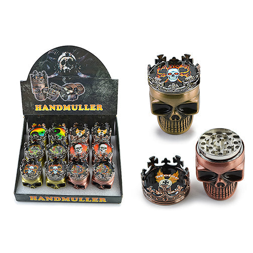 Novelty Grinder - Crowned Skull (2") by n/a - view 3 | Buddy Brandz