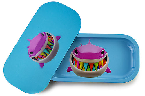 Slim 3D Holographic Metal Rolling Tray w/ Magnetic Lid by BDD Wholesale | Buddy Brandz