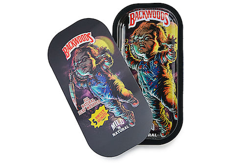 Slim 3D Holographic Metal Rolling Tray w/ Magnetic Lid by BDD Wholesale | Buddy Brandz