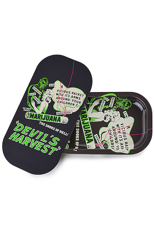 Slim 3D Holographic Metal Rolling Tray w/ Magnetic Lid by BDD Wholesale | Buddy Brandz