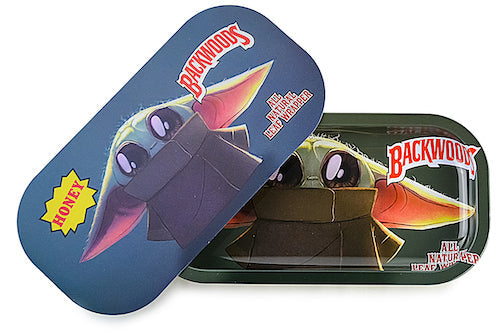 Slim 3D Holographic Metal Rolling Tray w/ Magnetic Lid by BDD Wholesale | Buddy Brandz