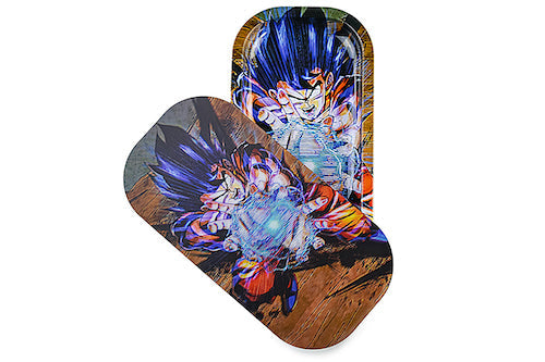 Slim 3D Holographic Metal Rolling Tray w/ Magnetic Lid by BDD Wholesale | Buddy Brandz
